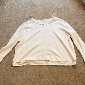 Cream Long Sleeve Top